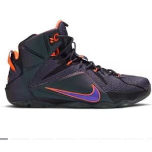 Nike LeBron 12 Instinct Black Crimson Purple Size 7 Youth